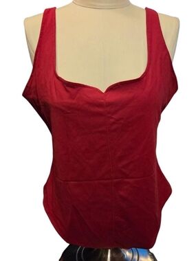 Free People Red Bodysuit
